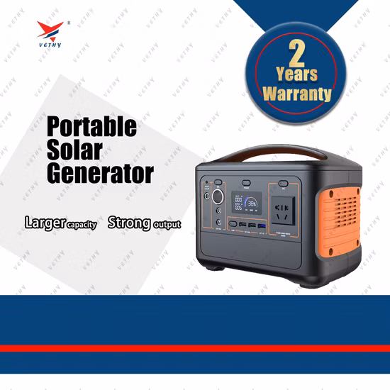 Station solaire portative, batterie externe 1000W/50Hz, batterie au Lithium CPAP, centrale électrique de Camping